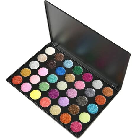 35 Colors Colorful Shimmer Eyeshadow Palette Waterproof Sexy Gold