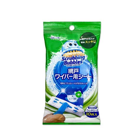 日本sc Johnson莊臣 紗窗除塵刷專用拋棄式含洗劑清潔紙補充包10入包本品不含刷柄和刷頭 － 松果購物