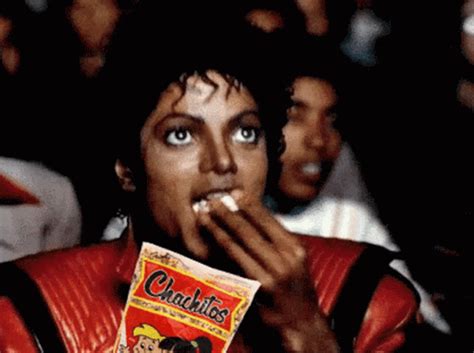 Michael Jackson Popcorn Chachitos Eating 
