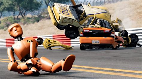 Crash Test Dummy Stunts Gone Wrong Beamng Drive Youtube