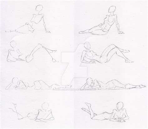 Sketches 50 Woman Laying Sitting Practice By Azizlaswiftwind On