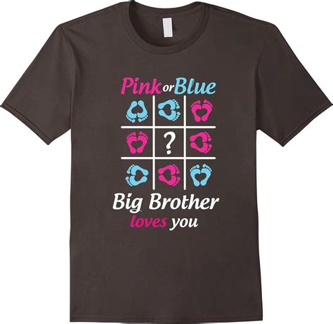 Pink Or Blue Big Brother Loves You Gender Reveal T Shirt