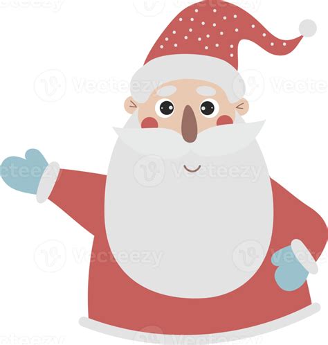 Free Happy Santa Portrait Christmas Character 12377904 Png With