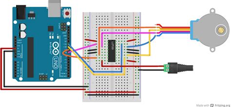 Arduino Stepper Motor Wiring Arduino Controls Stepper Motor Using