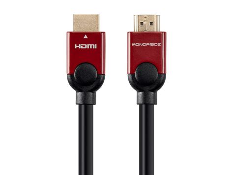 Monoprice Standard Hdmi Cable 15 Feet Red 1080i 60hz 495gbps