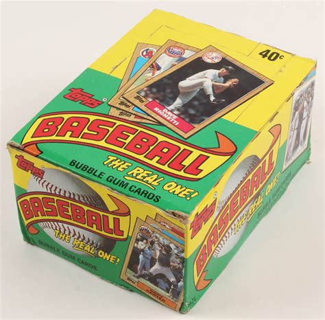 1987 Topps The Real One Bubble Gum Baseball Cards Box With 36 Packs