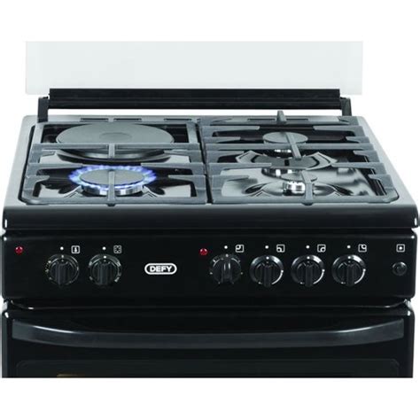 Defy 600 Series Gas Electric Stove 3 X Gas Burners 1 X Solid Plate