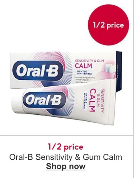 Oral B Sensitivity And Gum Calm Gentle Whitening Toothpaste 75 Ml £250