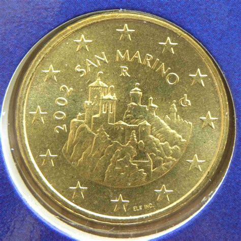 San Marino 50 Cent Coin 2002 Euro Coinstv The Online Eurocoins