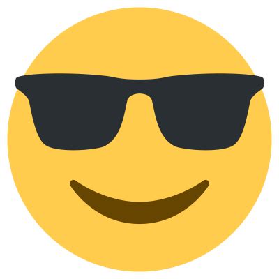 Sunglasses Emoji PNG Vector Images With Transparent Background