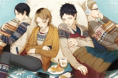 Haikyuu Akaashi Keiji Kunimi Akira Kozume Kenma Tsukishima Kei Haikyuu