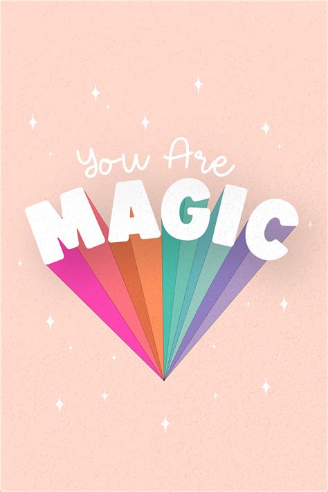 You Are Magic Typography Wall Art Etsy