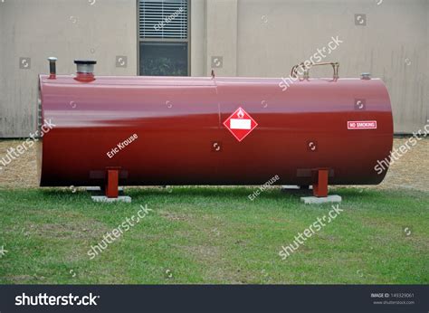 Above Ground Fuel Tank Holding Diesel Fuel Stock Photo 149329061