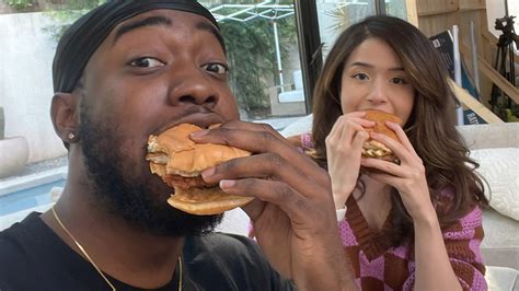 Pokimane And Jidion End Online Beef Eat Burgers And Have Sex