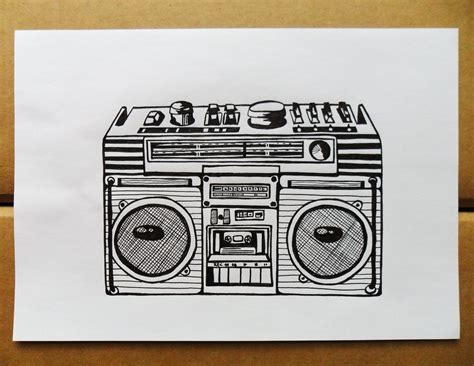 Boombox Drawing At Getdrawings Free Download