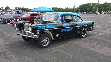 1956 chevrolet chevy bel air gasser dragster drag pro stock old school usa