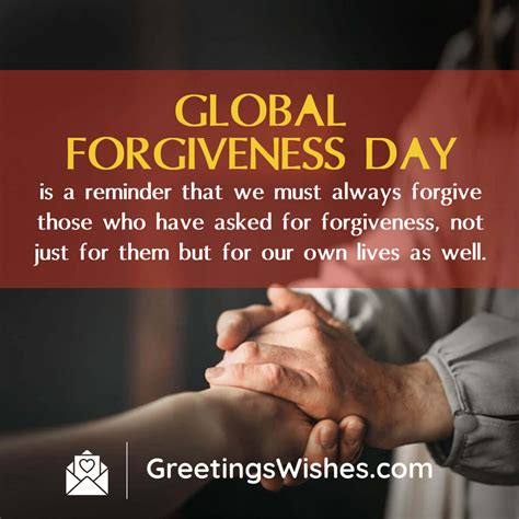 Global Forgiveness Day Wishes 7th July Greetings Wishes