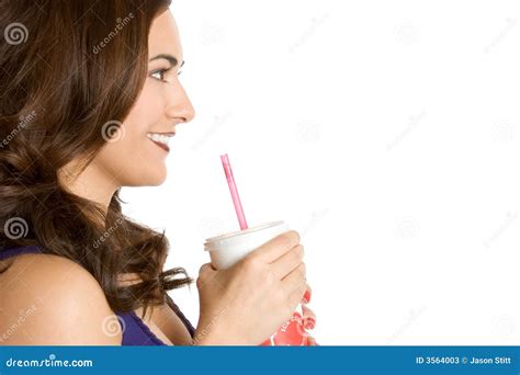Woman Drinking Soda Stock Photos Image 3564003