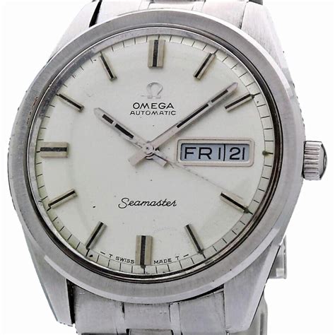 Omega Pre Owned Omega Seamaster Automatic Chronometer Silver Dial Mens