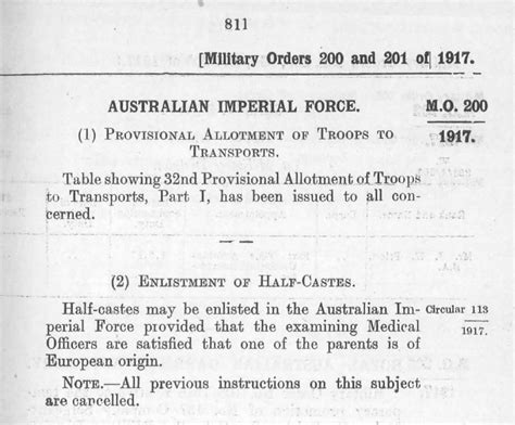 Aboriginal Enlistment During World War I This Month In History