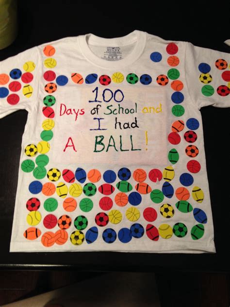 100 Day Of School T Shirt Foam Stickers 100 Day Of School Project