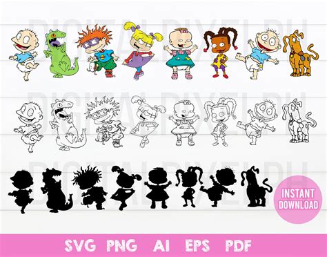 Rugrats Svg Bundle Files For Cricut Silhouette Rugrats Svg Inspire