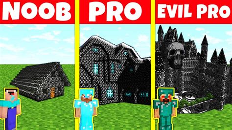 Minecraft Battle Noob Vs Pro Vs Evil Pro Bedrock House Build Base
