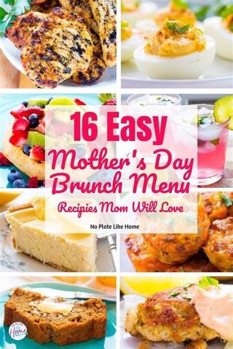 Easy Mother S Day Brunch Menu Mom Will Love Mother S Day Brunch Menu Brunch Menu Make Ahead