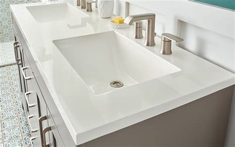 So, you've decided to have your vanity tops updated in your bathrooms. How to Choose a Bathroom Vanity Top - The Home Depot