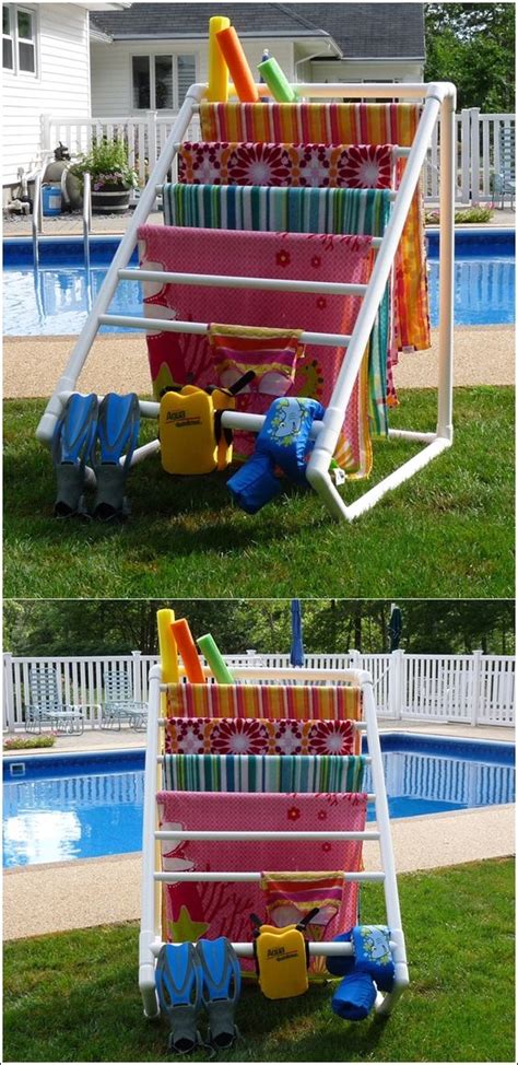 Pvc pipes are reasonably cheap, and are sturdy and strong enough to create the frame for this diy clothes rack. PVC Pipes Drying Rack Plans Instructions: http://www ...