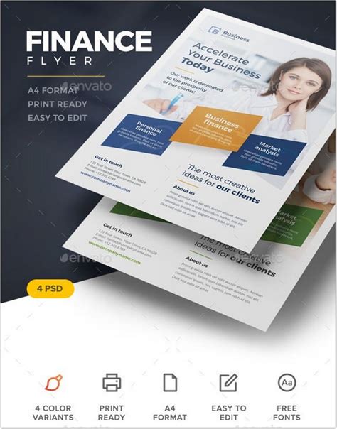 20 Top Finance Flyer Templates And Designs Psd Ai Format Templatefor