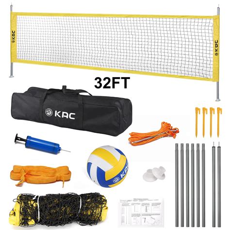 Buy Kac Portable Volleyball Sets Outdoor Volleyball Net System For