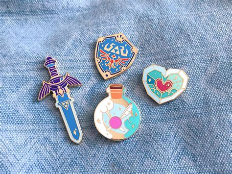 Legend Of Zelda Breath Of The Wild Collection Enamel Pins With