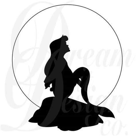 Free Free 297 Little Mermaid Svg Black And White SVG PNG EPS DXF File