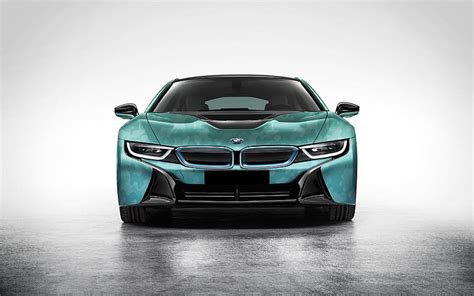 Bmw I8 Front View 2017 Cars Supercars Blue I8 Bmw Hd Wallpaper