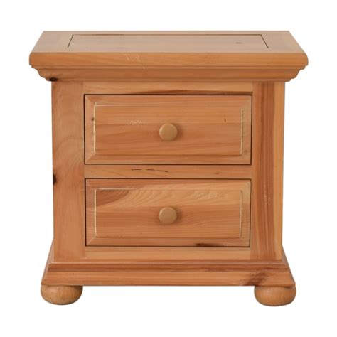 Broyhill oak end table having single drawer queen | hash. 90% OFF - Broyhill Furniture Broyhill Furniture Natural ...