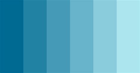 Sea Blue Gradient Color Scheme Blue