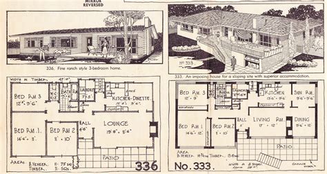 Australian Mid Century Homes Home Plans From The Late 1950s