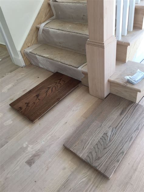 Red oak hardwood floor is a family owned and operated chicagoland flooring contractor serving residential and commercial clients since 1995. 50/50 Minwax Classic Gray and Pickled Oak on red oak ...