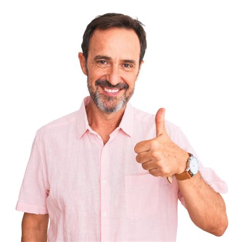 Happy Man Thumbs Up Transparent Background Crest Leadership