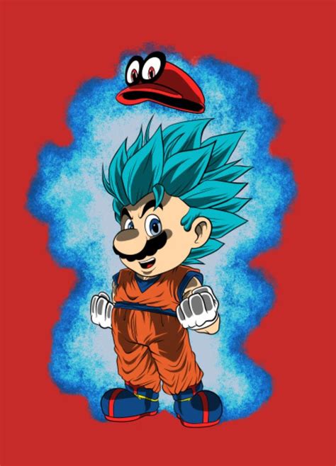 Mario Super Saiyan Blue Super Mario World Immagini Disegni