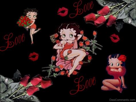 betty boop with love image