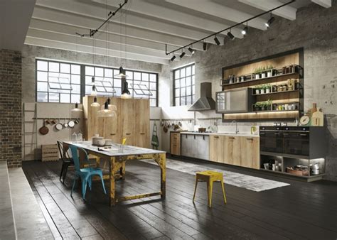Mobiliario cocina industrial, mesa de trabajo desmontable o soldada, según necesidades. Diseños de cocinas estilo industrial elegante y atractivo