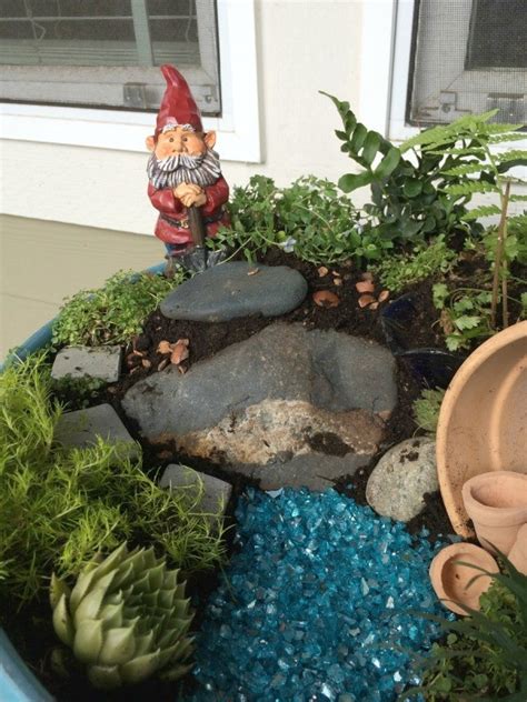 Making A Gnome Garden In A Planter Thriftyfun