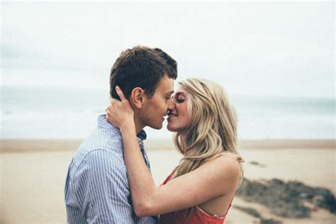 Atmospheric And Romantic Beach Engagement Shoot
