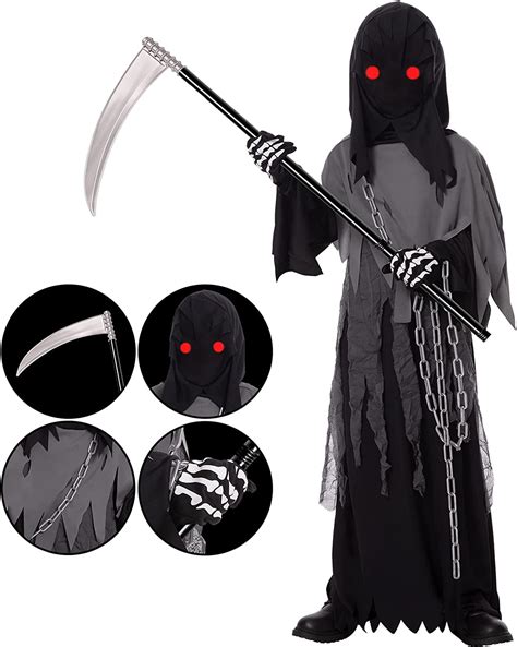 Buy Grim Reaper Costume For Kidsphantom Halloween Costume With Red