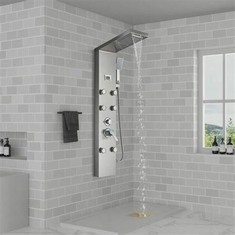 Fcoteeu Shower Panel Tower Systemshower Column With Temperature