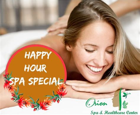 happy hour spa special spa specials spa therapy body massage spa