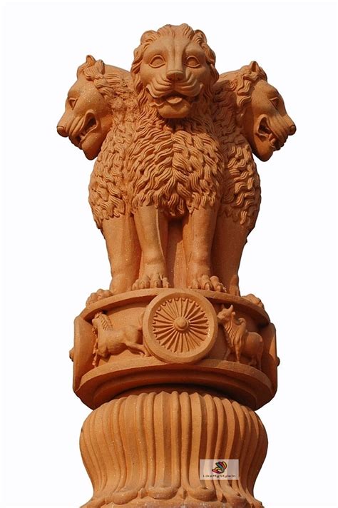 India National Emblem Lion Capitalashoka Pillar India Etsy