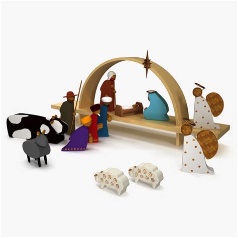 Nativity Scene 3d Model